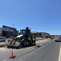 Kardeşleri iş makinesi ayırdı