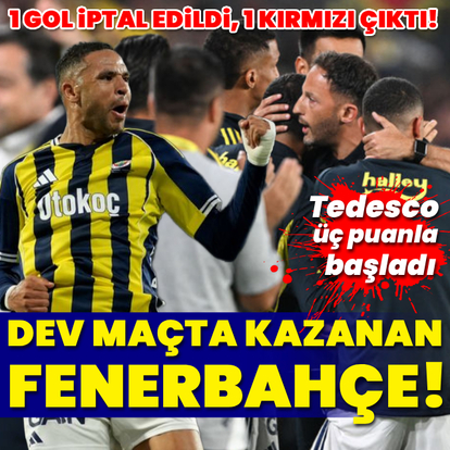 Dev maçta kazanan F.Bahçe!