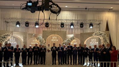 Koç ve Yılmaz ailelerinin mutlu günü