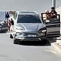 İstanbul'da yaşandı... Kadına zorbalık kamerada!