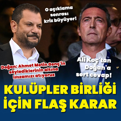 Fenerbahçe'den Kulüpler Birliği kararı!