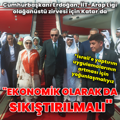 Cumhurbaşkanı Erdoğan Katar'da