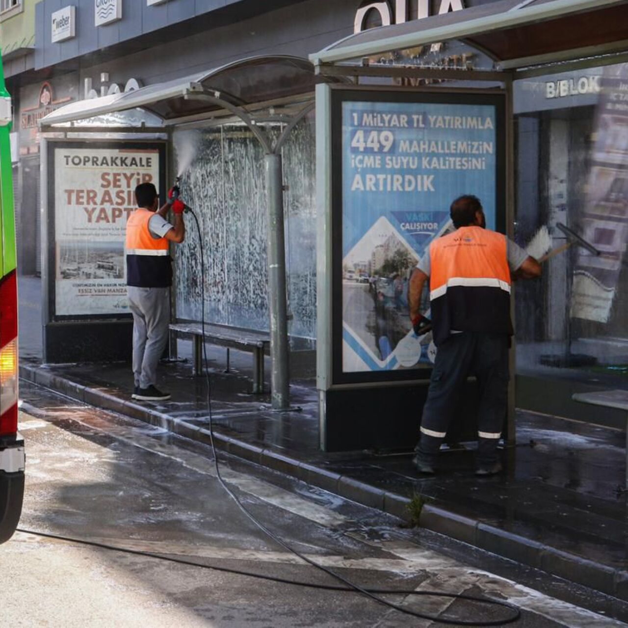 Van Büyükşehir'den mobil temizlik aracı
