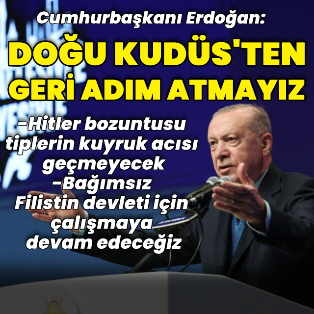 Cumhurbaşkanı Erdoğan'dan açıklamalar