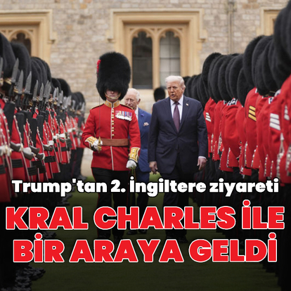 Donald Trump Kral Charles ile bir araya geldi