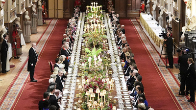 Trump'a Windsor Kalesi'nde görkemli tören