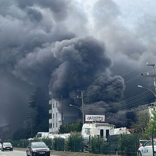 Trabzon'da feci yangın! Dumanlar yükseldi!