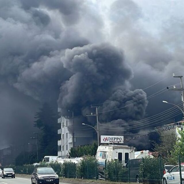 Trabzon'da feci yangın! Dumanlar yükseldi!