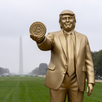 Trump'ın dev Bitcoin heykeli gündem oldu