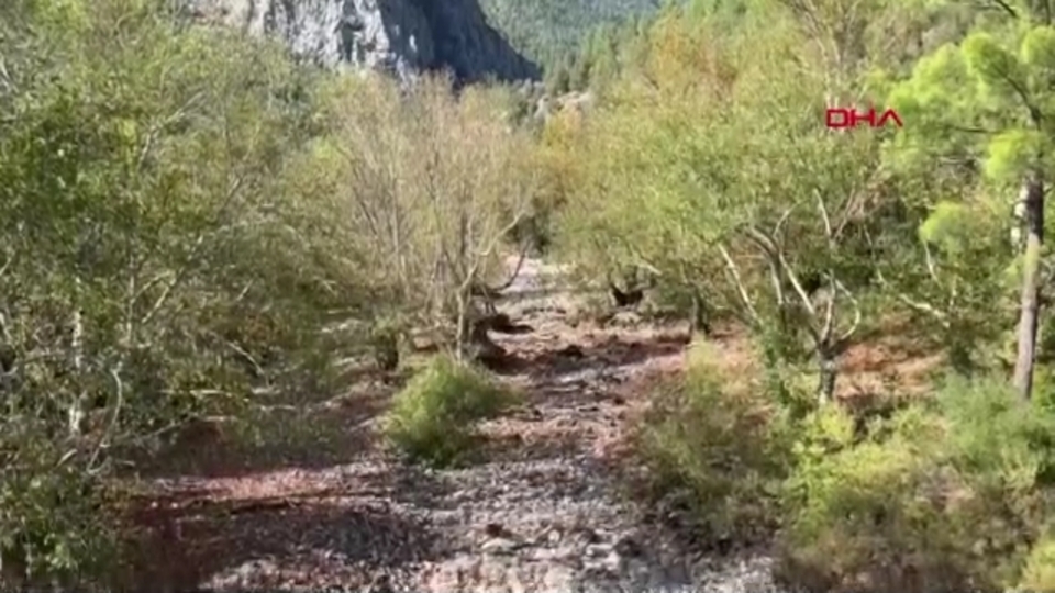 İki barajı besleyen Üzümdere Irmağı kurudu