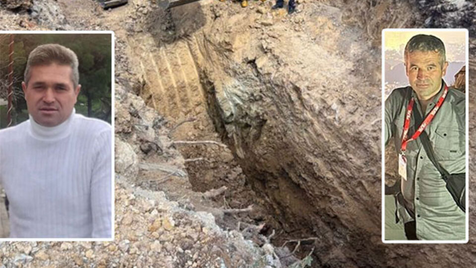 Havuz kazısında toprak kaydı! Göçükte can verdiler!