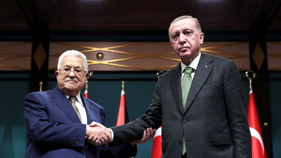 Filistin Devlet Başkanı Abbas Ankara'da