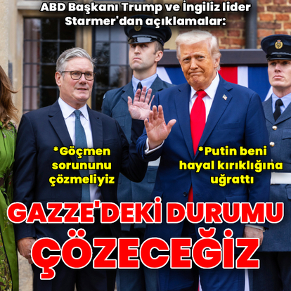 Trump ve Starmer'dan ortak açıklama