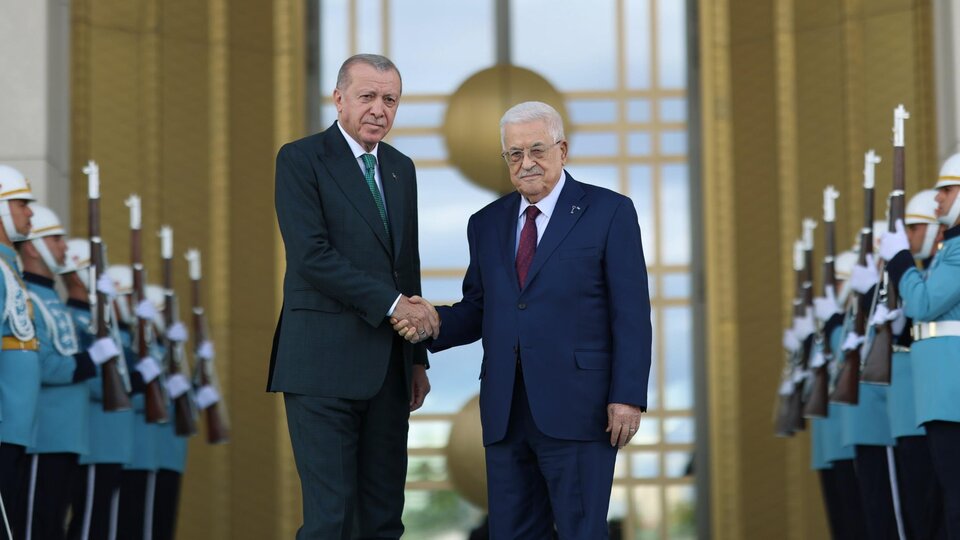 Cumhurbaşkanı Erdoğan Mahmud Abbas ile görüştü