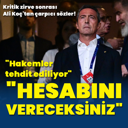 Ali Koç'tan TFF ziyareti sonrası açıklama!