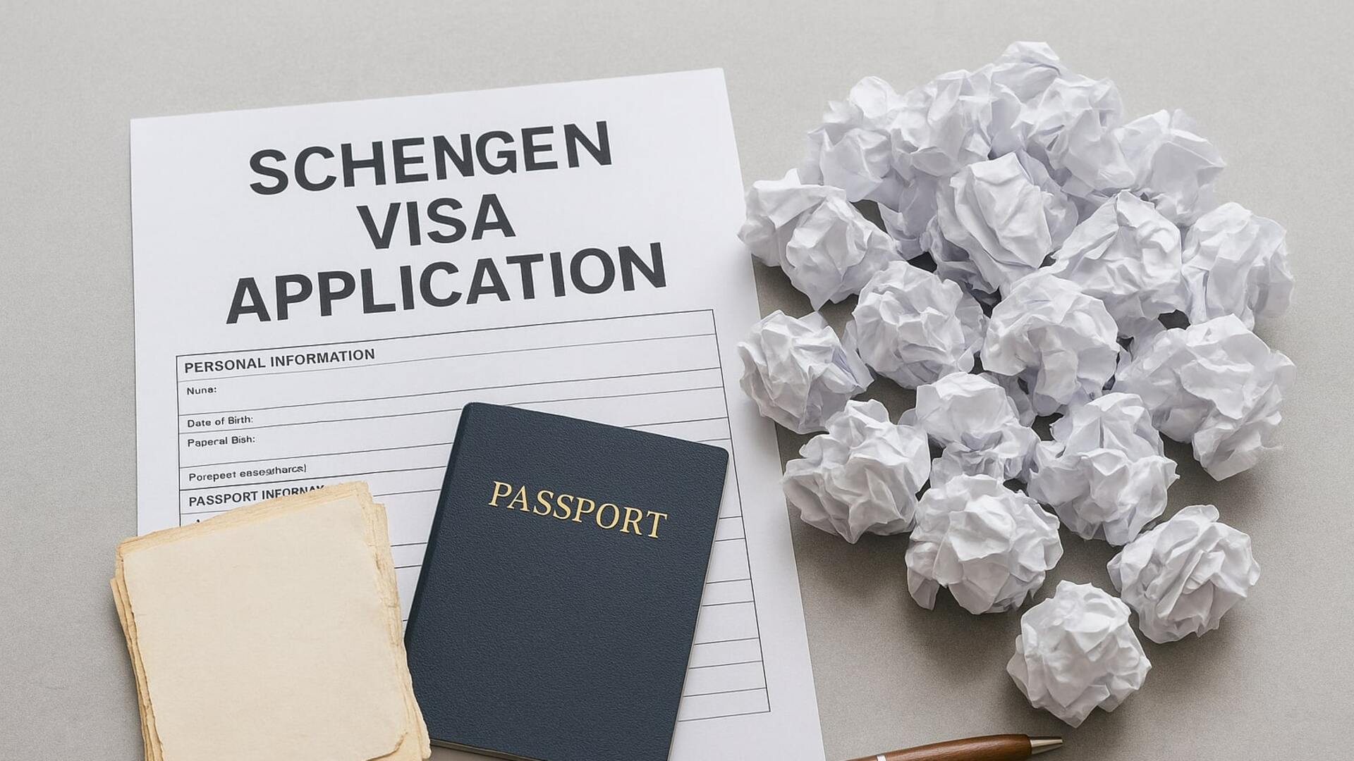 Schengen Vizesinde Şok Edici Gerçek: Her Yıl Milyonlarca Sayfa Kağıt Çöpe Gidiyor!
