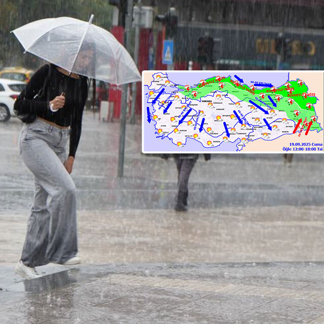 Meteoroloji saat verip uyardı! 3 bölgede şiddetli sağanak!