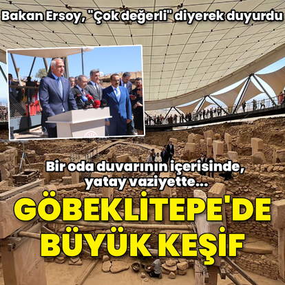 Göbeklitepe'de insan heykeli bulundu