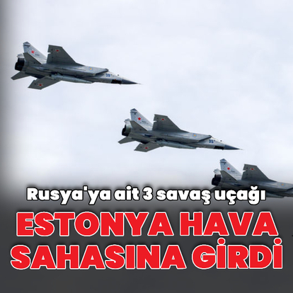 Rus savaş uçakları Estonya hava sahasına girdi