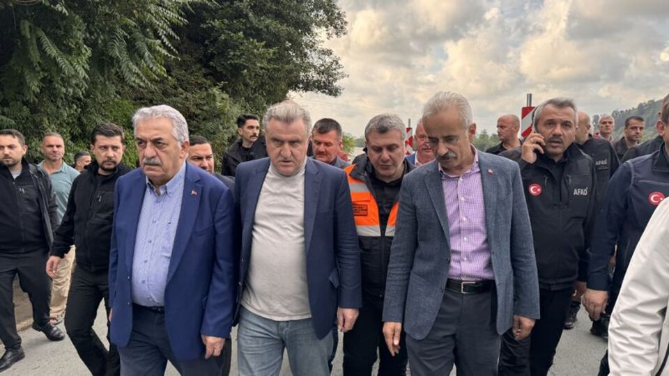 Bakanlar Rize'de incelemelerde bulundu