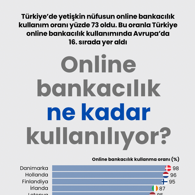 Online bankacılık ne kadar kullanılıyor?