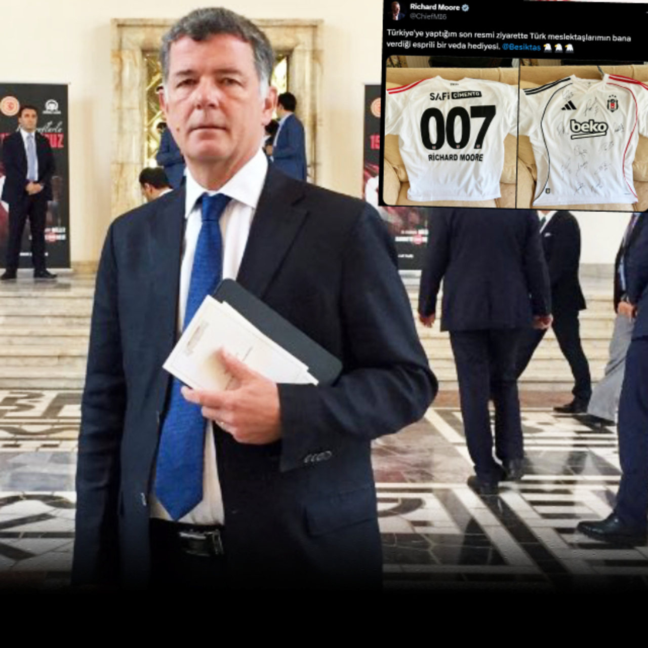 Richard Moore'a 007'li Beşiktaş forması