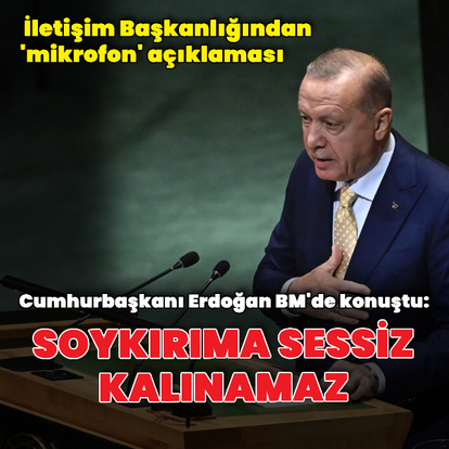 Cumhurbaşkanı Erdoğan BM'de konuştu