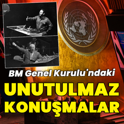Arafat'tan Castro'ya BM Genel Kurulu'ndaki unutulmaz konuşmalar