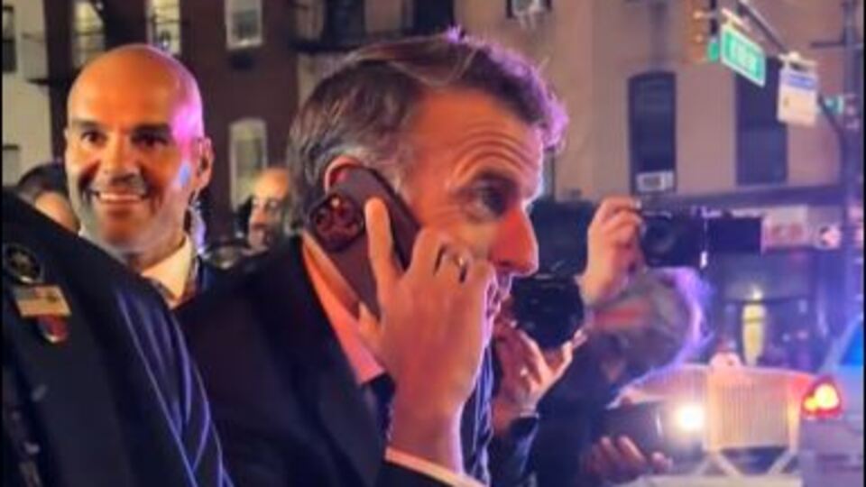 Trump'ın konvoyu Macron'a engel oldu