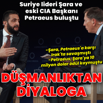 Eski düşmanlar masada: Şara ve eski CIA lideri buluştu