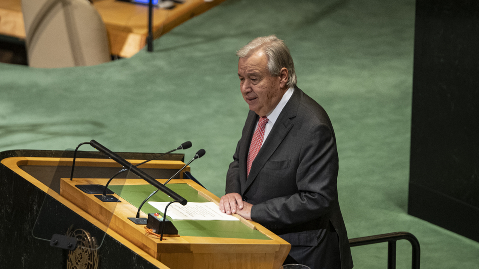 Guterres: Filistin'in sorumluluğu hepimizin omuzlarında