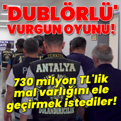 'Dublörlü' vurgun oyunu!