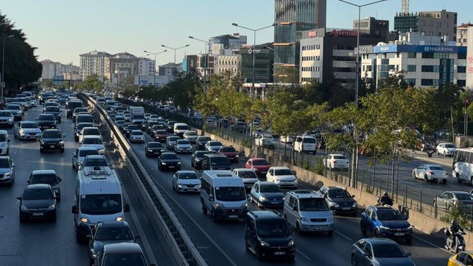 İstanbul'da yoğun trafik!