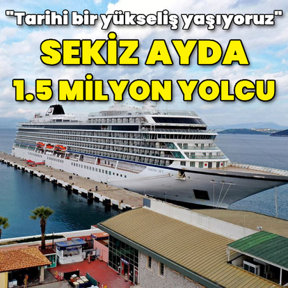 8 ayda 1.5 milyon yolcuya ulaşıldı