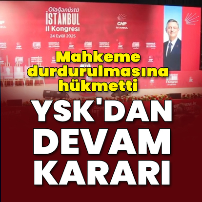 Mahkeme durdurulmasına hükmetti, YSK'dan devam kararı