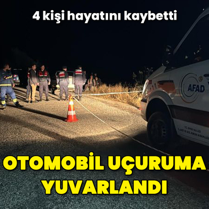 Otomobil uçuruma yuvarlandı: 4 ölü