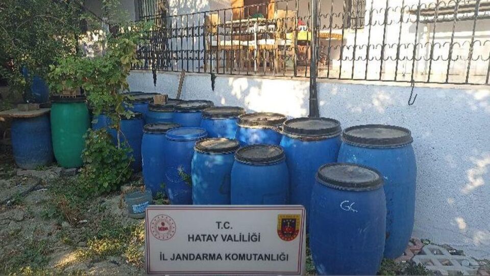 5 bin litre sahte içki ele geçirildi