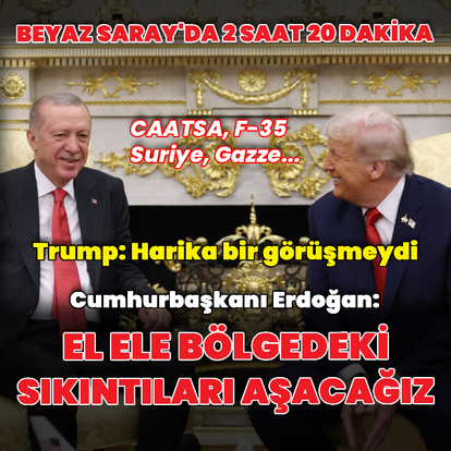 Cumhurbaşkanı Erdoğan Donald Trump ile bir araya geldi