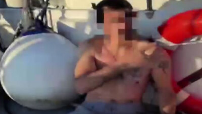 Yüzerek Yunanistan'a kaçmaya çalıştı!