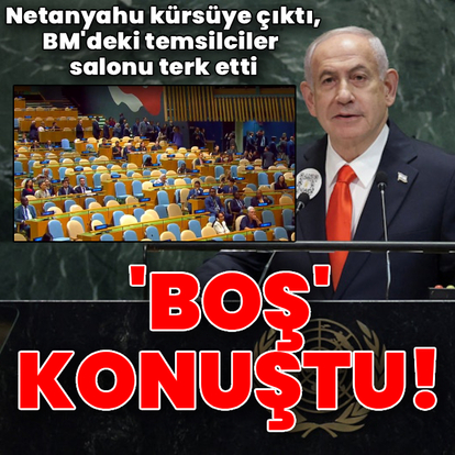 Netanyahu BM'de 'boş' konuştu
