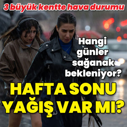 Hafta sonu yağış var mı?
