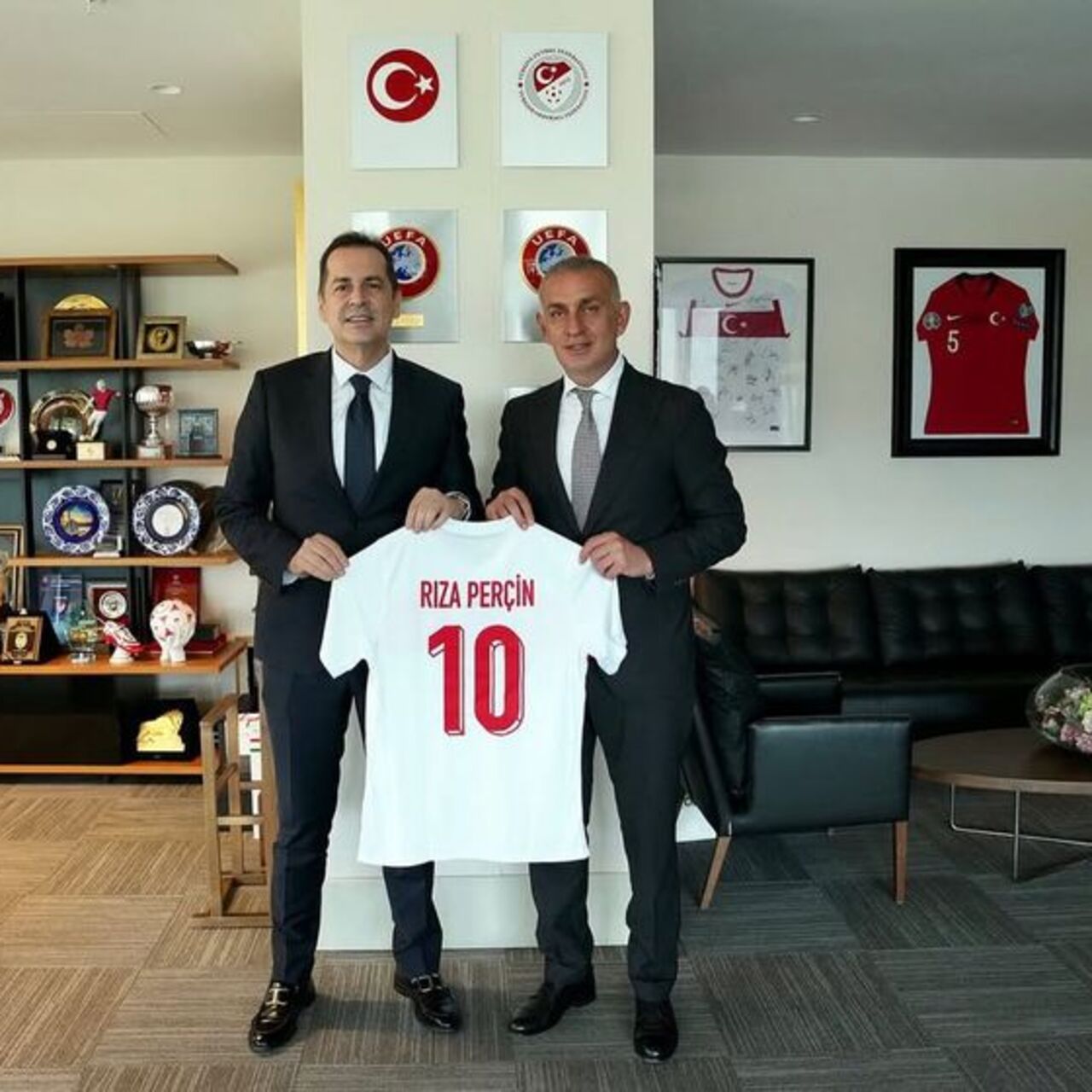 Rıza Perçin'den İbrahim Hacıosmanoğlu'na ziyaret!