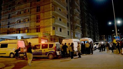 7'nci kattan düşen inşaat işçisi öldü! O anlar kamerada