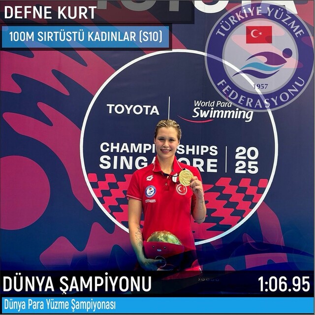 Defne Kurt'tan 5. dünya şampiyonluğu!