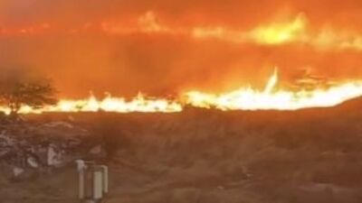 Küçükçekmece'de korkutan yangın