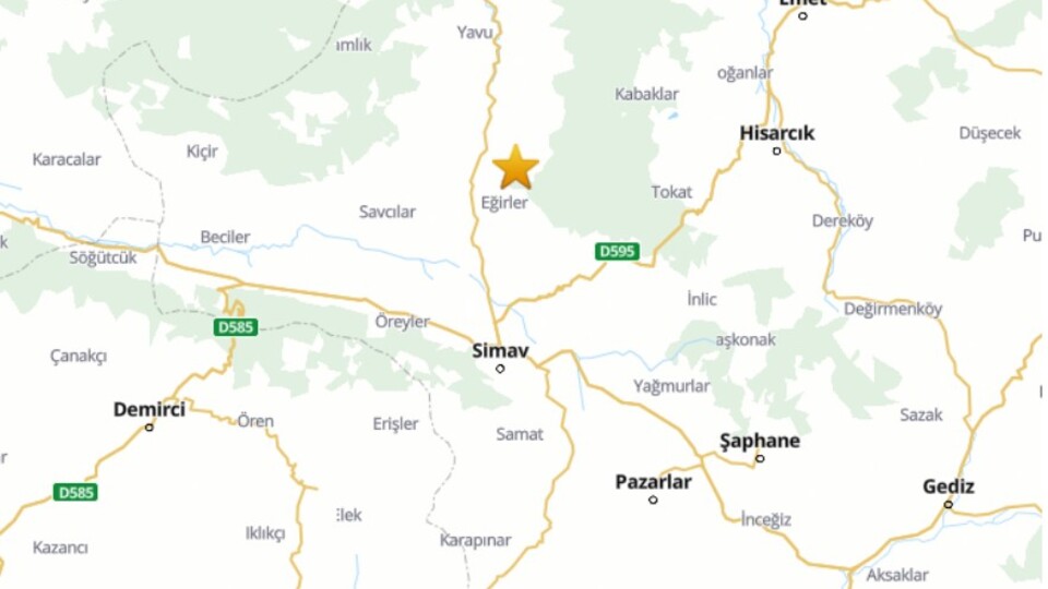 Kütahya Simav'da 5,4 büyüklüğünde deprem!