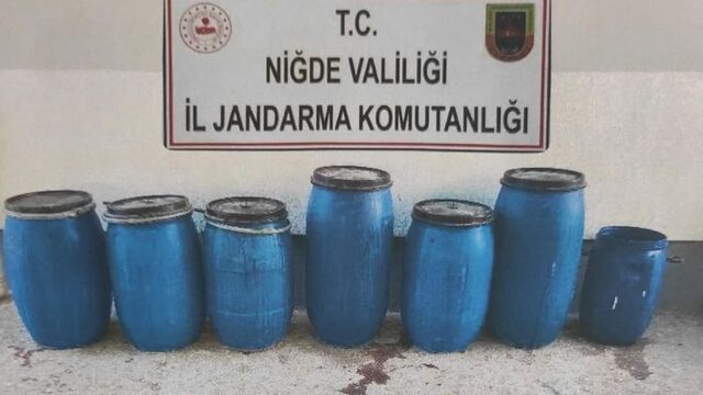 Niğde'de kaçak içki ele geçirildi
