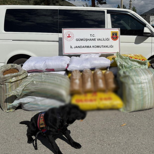 530 kilogram kaçak tütün ele geçirildi
