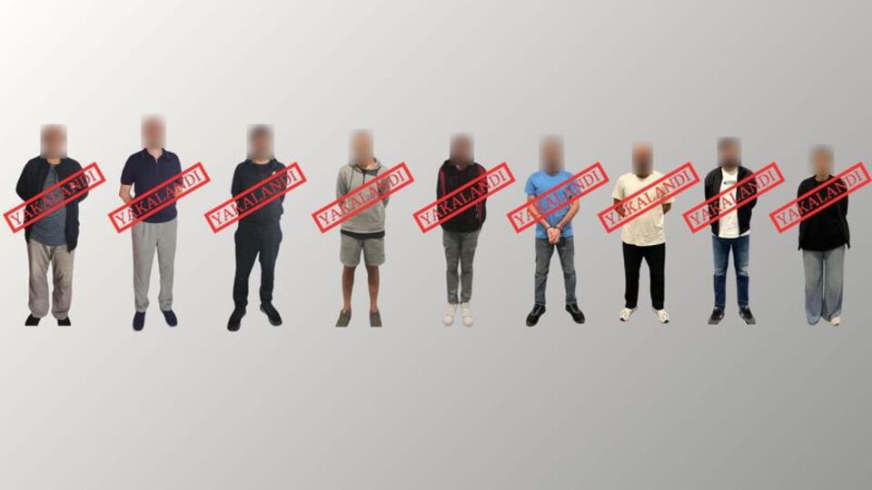 Kırmızı bültenle aranan 9 kişi yakalandı