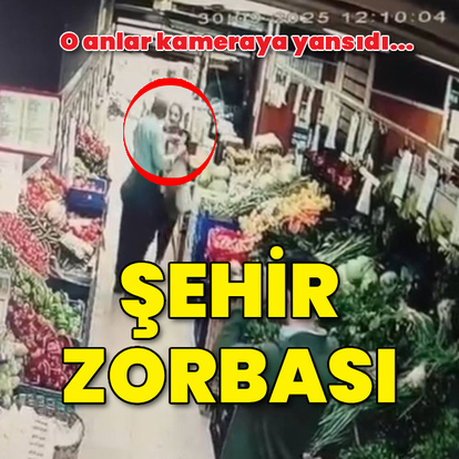 Markette kadına yumruklu saldırı